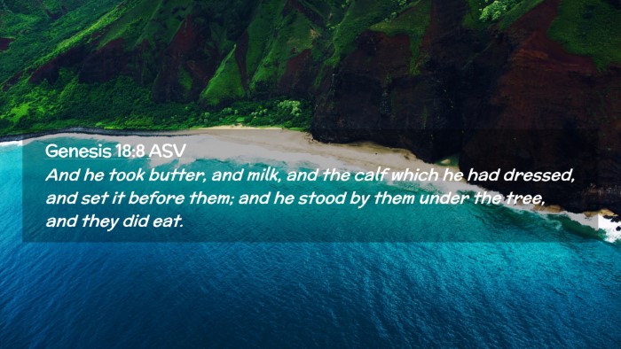 Picture 02 - Genesis 18:8 ASV Desktop Wallpaper - And he took butter, and milk, and the calf which - Desktop Bible Verse Wallpaper