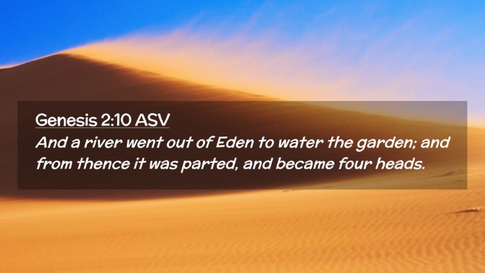 Picture 02 - Genesis 2:10 ASV Desktop Wallpaper - And a river went out of Eden to water the garden; - Desktop Bible Verse Wallpaper