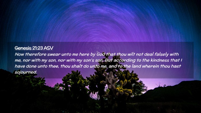 Picture 02 - Genesis 21:23 ASV Desktop Wallpaper - Now therefore swear unto me here by God that thou - Desktop Bible Verse Wallpaper