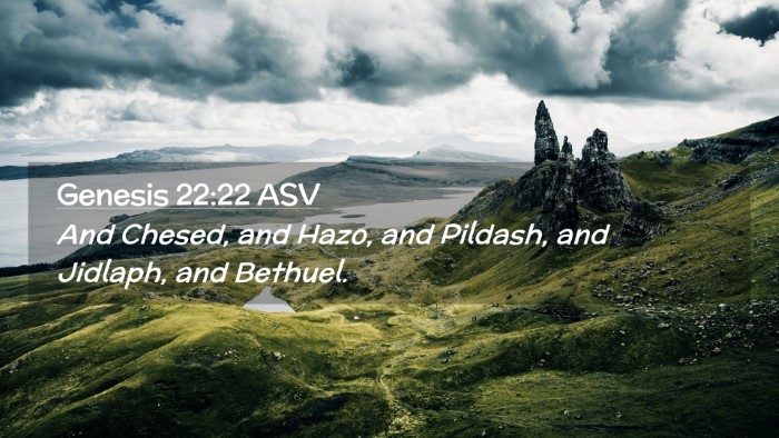 Picture 02 - Genesis 22:22 ASV Desktop Wallpaper - And Chesed, and Hazo, and Pildash, and Jidlaph, - Desktop Bible Verse Wallpaper