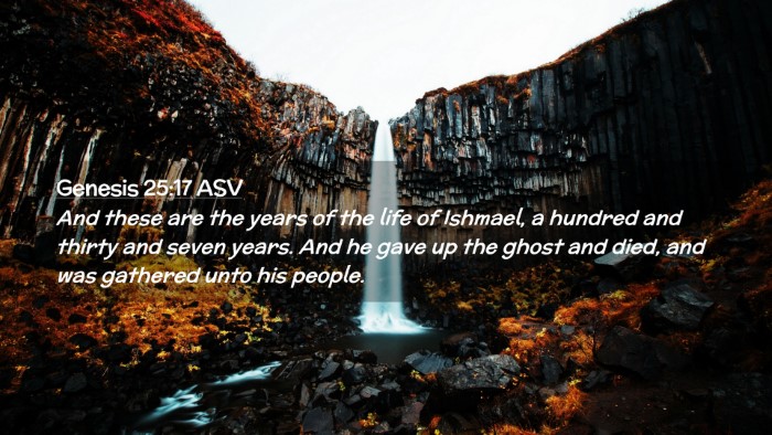 Picture 02 - Genesis 25:17 ASV Desktop Wallpaper - And these are the years of the life of Ishmael, a - Desktop Bible Verse Wallpaper