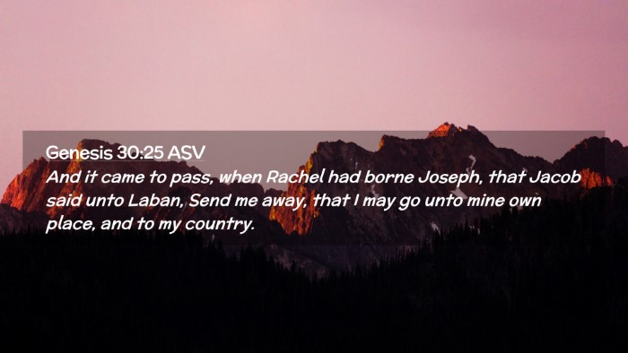 Picture 02 - Genesis 30:25 ASV Desktop Wallpaper - And it came to pass, when Rachel had borne - Desktop Bible Verse Wallpaper