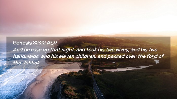Picture 02 - Genesis 32:22 ASV Desktop Wallpaper - And he rose up that night, and took his two - Desktop Bible Verse Wallpaper