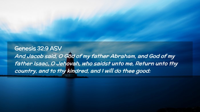 Picture 02 - Genesis 32:9 ASV Desktop Wallpaper - And Jacob said, O God of my father Abraham, and - Desktop Bible Verse Wallpaper