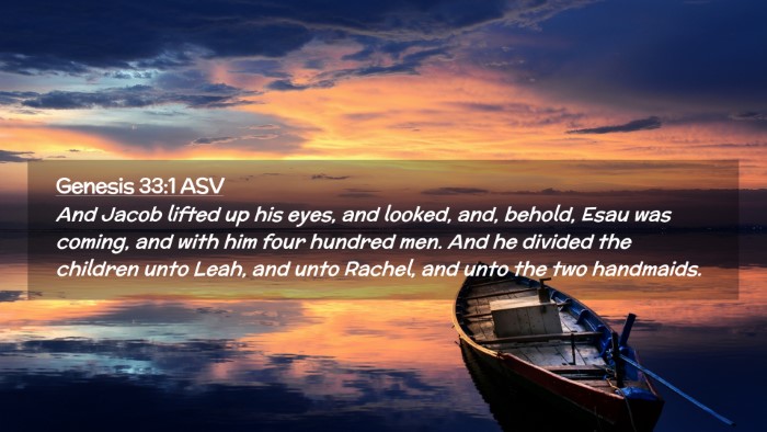 Picture 02 - Genesis 33:1 ASV Desktop Wallpaper - And Jacob lifted up his eyes, and looked, and, - Desktop Bible Verse Wallpaper