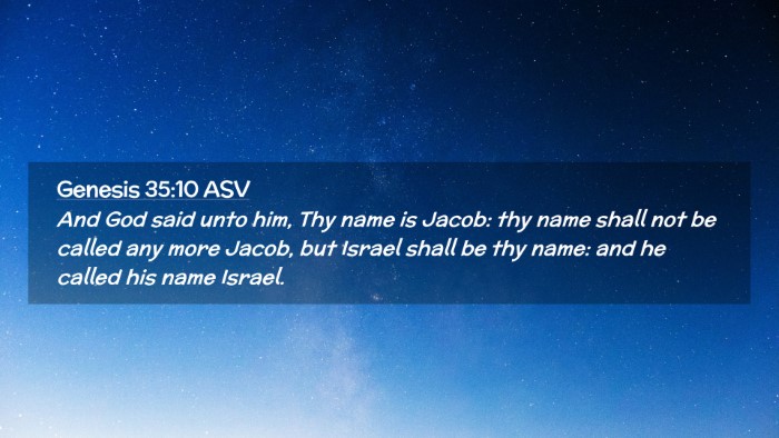 Picture 02 - Genesis 35:10 ASV Desktop Wallpaper - And God said unto him, Thy name is Jacob: thy - Desktop Bible Verse Wallpaper