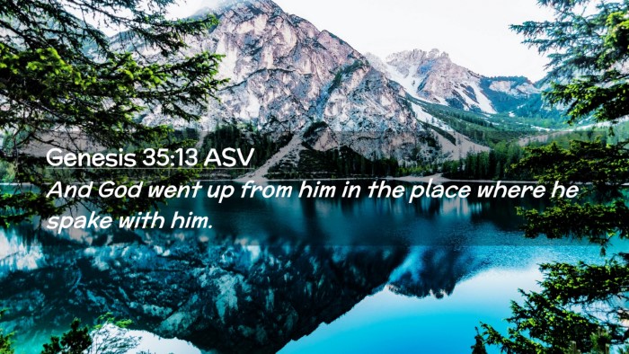 Picture 02 - Genesis 35:13 ASV Desktop Wallpaper - And God went up from him in the place where he - Desktop Bible Verse Wallpaper