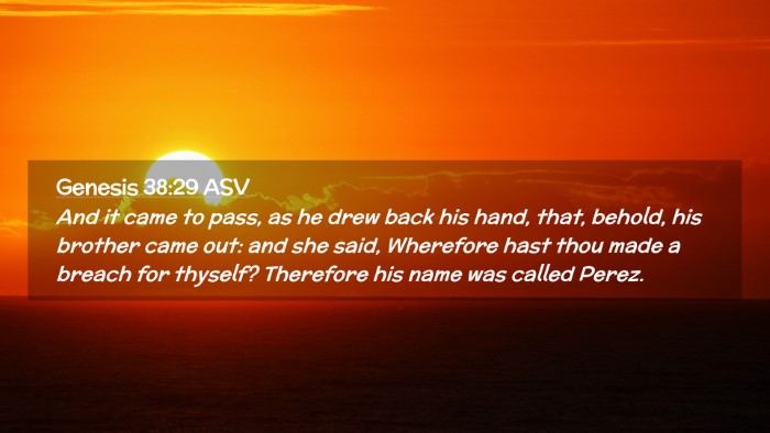 Picture 02 - Genesis 38:29 ASV Desktop Wallpaper - And it came to pass, as he drew back his hand, - Desktop Bible Verse Wallpaper
