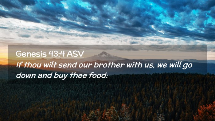 Picture 02 - Genesis 43:4 ASV Desktop Wallpaper - If thou wilt send our brother with us, we will go - Desktop Bible Verse Wallpaper