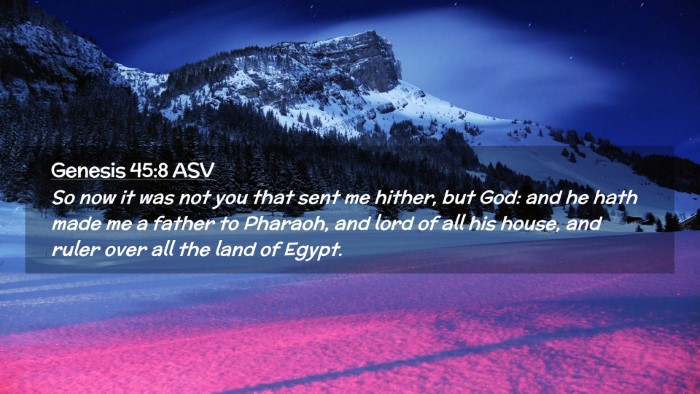Picture 02 - Genesis 45:8 ASV Desktop Wallpaper - So now it was not you that sent me hither, but - Desktop Bible Verse Wallpaper