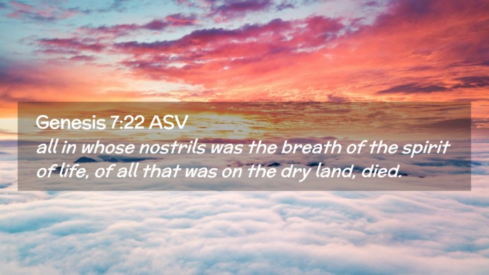 Picture 02 - Genesis 7:22 ASV Desktop Wallpaper - all in whose nostrils was the breath of the - Desktop Bible Verse Wallpaper