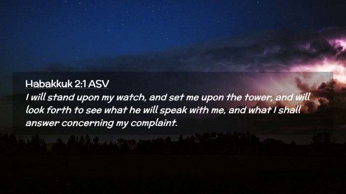 Picture 02 - Habakkuk 2:1 ASV Desktop Wallpaper - I will stand upon my watch, and set me upon the - Desktop Bible Verse Wallpaper