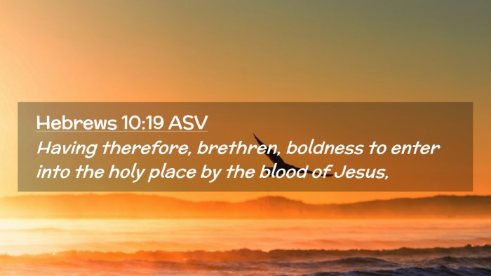 Picture 02 - Hebrews 10:19 ASV Desktop Wallpaper - Having therefore, brethren, boldness to enter - Desktop Bible Verse Wallpaper