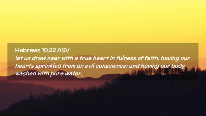 Picture 02 - Hebrews 10:22 ASV Desktop Wallpaper - let us draw near with a true heart in fulness of - Desktop Bible Verse Wallpaper