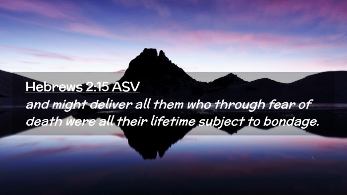 Picture 02 - Hebrews 2:15 ASV Desktop Wallpaper - and might deliver all them who through fear of - Desktop Bible Verse Wallpaper