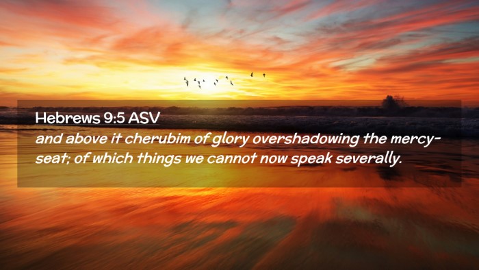 Picture 02 - Hebrews 9:5 ASV Desktop Wallpaper - and above it cherubim of glory overshadowing the - Desktop Bible Verse Wallpaper