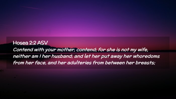 Picture 02 - Hosea 2:2 ASV Desktop Wallpaper - Contend with your mother, contend; for she is not - Desktop Bible Verse Wallpaper