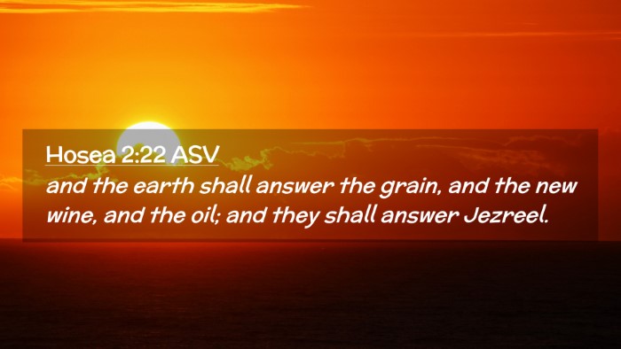 Picture 02 - Hosea 2:22 ASV Desktop Wallpaper - and the earth shall answer the grain, and the new - Desktop Bible Verse Wallpaper