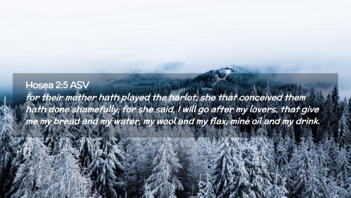 Picture 02 - Hosea 2:5 ASV Desktop Wallpaper - for their mother hath played the harlot; she that - Desktop Bible Verse Wallpaper