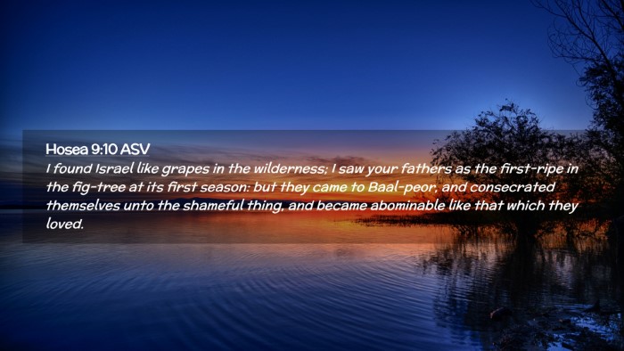 Picture 02 - Hosea 9:10 ASV Desktop Wallpaper - I found Israel like grapes in the wilderness; I - Desktop Bible Verse Wallpaper