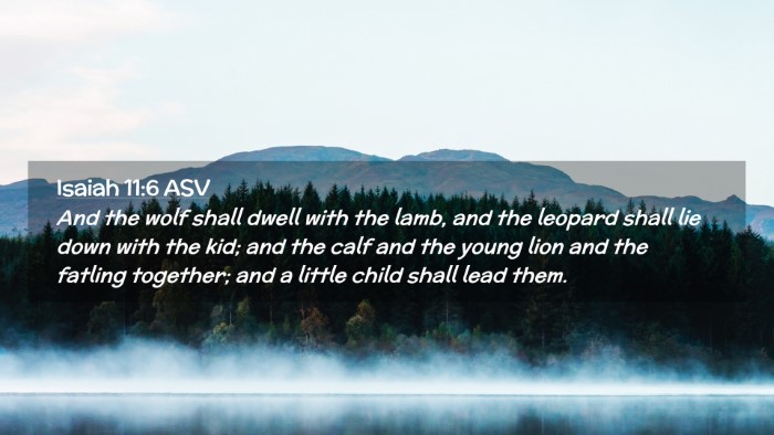 Picture 02 - Isaiah 11:6 ASV Desktop Wallpaper - And the wolf shall dwell with the lamb, and the - Desktop Bible Verse Wallpaper