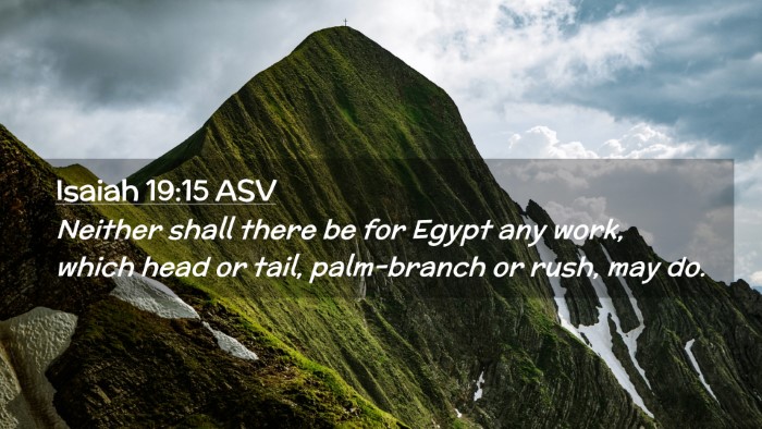 Picture 02 - Isaiah 19:15 ASV Desktop Wallpaper - Neither shall there be for Egypt any work, which - Desktop Bible Verse Wallpaper