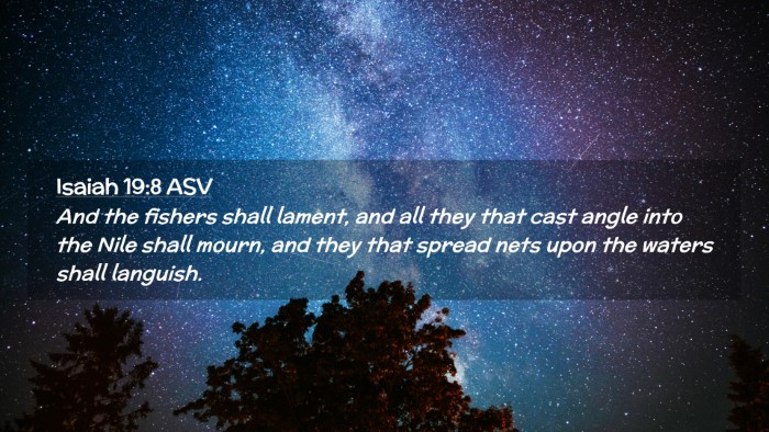 Picture 02 - Isaiah 19:8 ASV Desktop Wallpaper - And the fishers shall lament, and all they that - Desktop Bible Verse Wallpaper