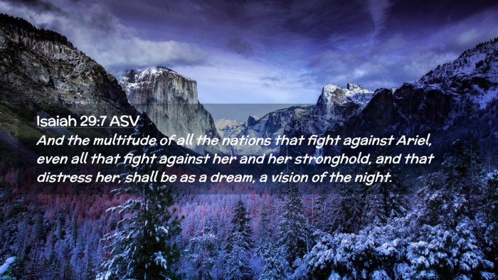 Picture 02 - Isaiah 29:7 ASV Desktop Wallpaper - And the multitude of all the nations that fight - Desktop Bible Verse Wallpaper