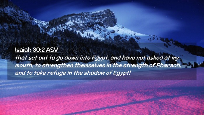 Picture 02 - Isaiah 30:2 ASV Desktop Wallpaper - that set out to go down into Egypt, and have not - Desktop Bible Verse Wallpaper