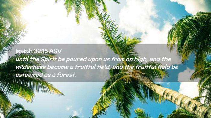 Picture 02 - Isaiah 32:15 ASV Desktop Wallpaper - until the Spirit be poured upon us from on high, - Desktop Bible Verse Wallpaper