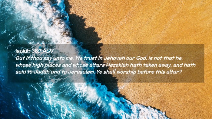 Picture 02 - Isaiah 36:7 ASV Desktop Wallpaper - But if thou say unto me, We trust in Jehovah our - Desktop Bible Verse Wallpaper