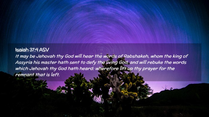Picture 02 - Isaiah 37:4 ASV Desktop Wallpaper - It may be Jehovah thy God will hear the words of - Desktop Bible Verse Wallpaper
