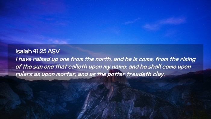 Picture 02 - Isaiah 41:25 ASV Desktop Wallpaper - I have raised up one from the north, and he is - Desktop Bible Verse Wallpaper