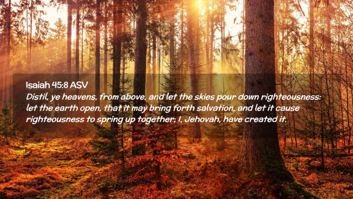 Picture 02 - Isaiah 45:8 ASV Desktop Wallpaper - Distil, ye heavens, from above, and let the skies - Desktop Bible Verse Wallpaper