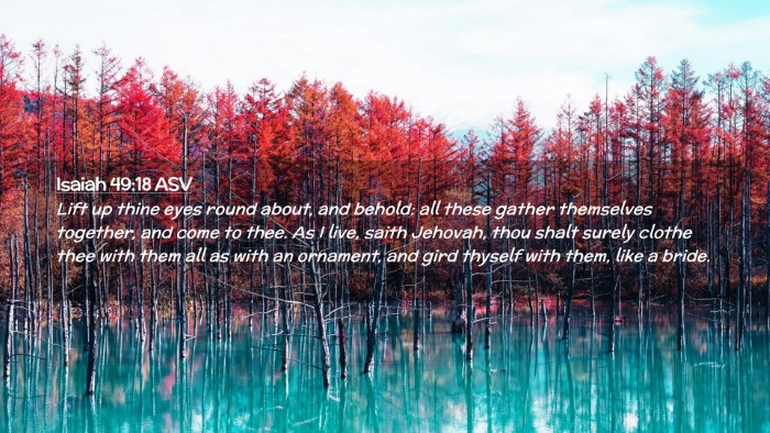 Picture 02 - Isaiah 49:18 ASV Desktop Wallpaper - Lift up thine eyes round about, and behold: all - Desktop Bible Verse Wallpaper