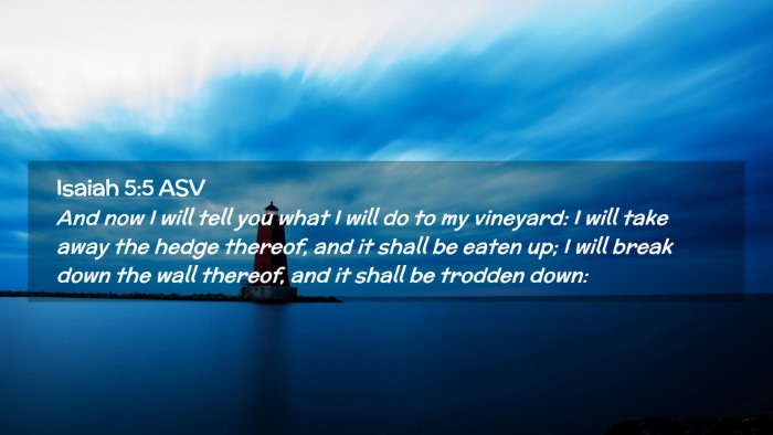 Picture 02 - Isaiah 5:5 ASV Desktop Wallpaper - And now I will tell you what I will do to my - Desktop Bible Verse Wallpaper