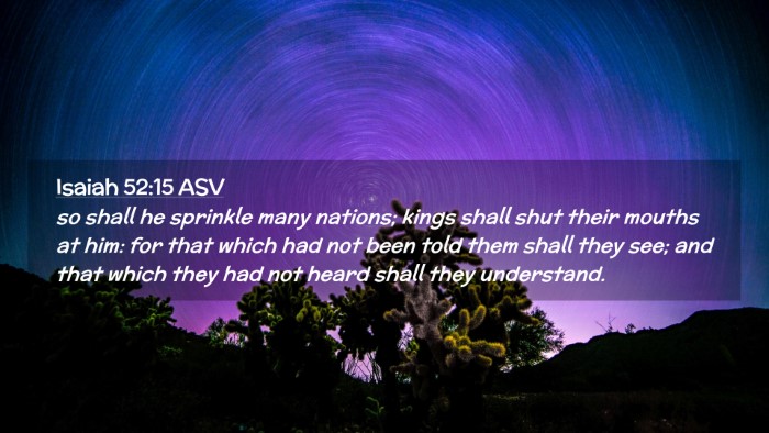 Picture 02 - Isaiah 52:15 ASV Desktop Wallpaper - so shall he sprinkle many nations; kings shall - Desktop Bible Verse Wallpaper