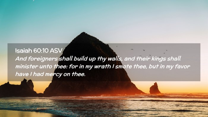 Picture 02 - Isaiah 60:10 ASV Desktop Wallpaper - And foreigners shall build up thy walls, and - Desktop Bible Verse Wallpaper