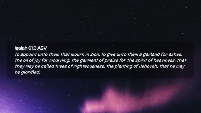 Picture 02 - Isaiah 61:3 ASV Desktop Wallpaper - to appoint unto them that mourn in Zion, to give - Desktop Bible Verse Wallpaper