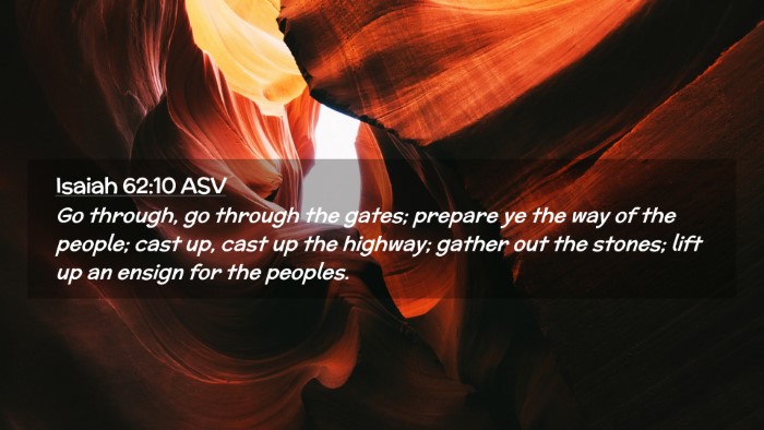 Picture 02 - Isaiah 62:10 ASV Desktop Wallpaper - Go through, go through the gates; prepare ye the - Desktop Bible Verse Wallpaper