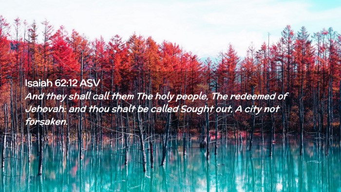Picture 02 - Isaiah 62:12 ASV Desktop Wallpaper - And they shall call them The holy people, The - Desktop Bible Verse Wallpaper