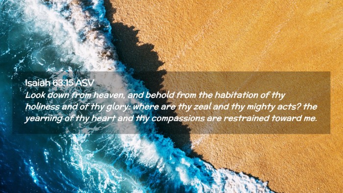 Picture 02 - Isaiah 63:15 ASV Desktop Wallpaper - Look down from heaven, and behold from the - Desktop Bible Verse Wallpaper