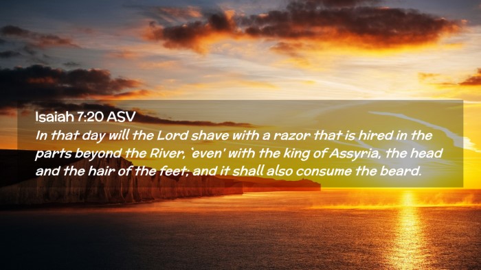 Picture 02 - Isaiah 7:20 ASV Desktop Wallpaper - In that day will the Lord shave with a razor that - Desktop Bible Verse Wallpaper
