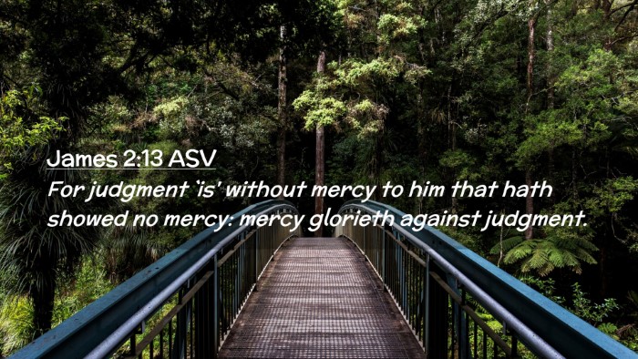 Picture 02 - James 2:13 ASV Desktop Wallpaper - For judgment `is' without mercy to him that hath - Desktop Bible Verse Wallpaper
