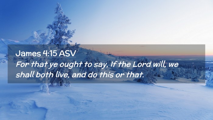Picture 02 - James 4:15 ASV Desktop Wallpaper - For that ye ought to say, If the Lord will, we - Desktop Bible Verse Wallpaper