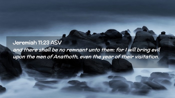 Picture 02 - Jeremiah 11:23 ASV Desktop Wallpaper - and there shall be no remnant unto them: for I - Desktop Bible Verse Wallpaper