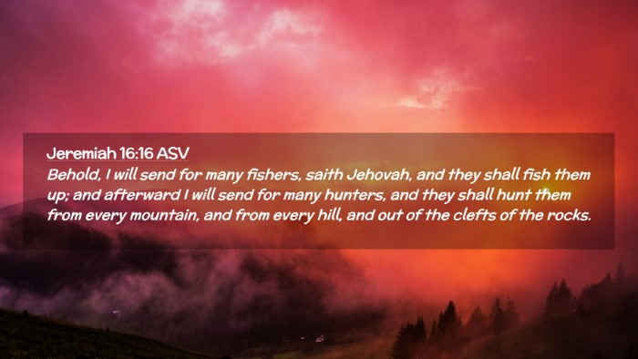 Picture 02 - Jeremiah 16:16 ASV Desktop Wallpaper - Behold, I will send for many fishers, saith - Desktop Bible Verse Wallpaper