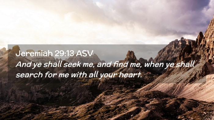 Picture 02 - Jeremiah 29:13 ASV Desktop Wallpaper - And ye shall seek me, and find me, when ye shall - Desktop Bible Verse Wallpaper