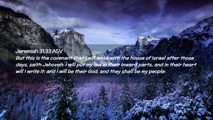 Picture 02 - Jeremiah 31:33 ASV Desktop Wallpaper - But this is the covenant that I will make with - Desktop Bible Verse Wallpaper