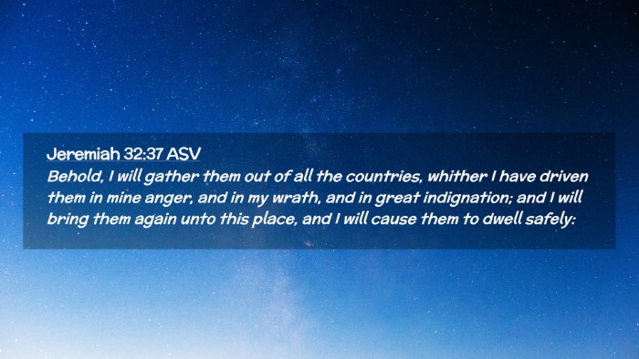 Picture 02 - Jeremiah 32:37 ASV Desktop Wallpaper - Behold, I will gather them out of all the - Desktop Bible Verse Wallpaper